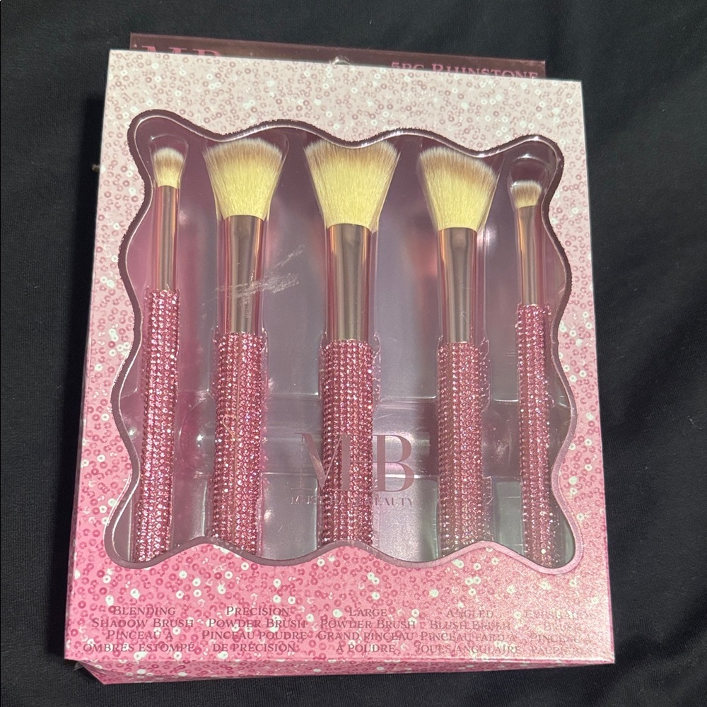 Pink  Handle Makeup Brush Set